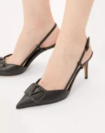 Valentino Vlogo Signature Calfskin Slingback Pump 80 Mm / 3.15 In. - Image 7